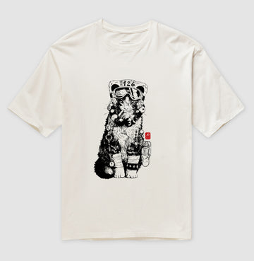 Camiseta OVERSIZED pilot cat
