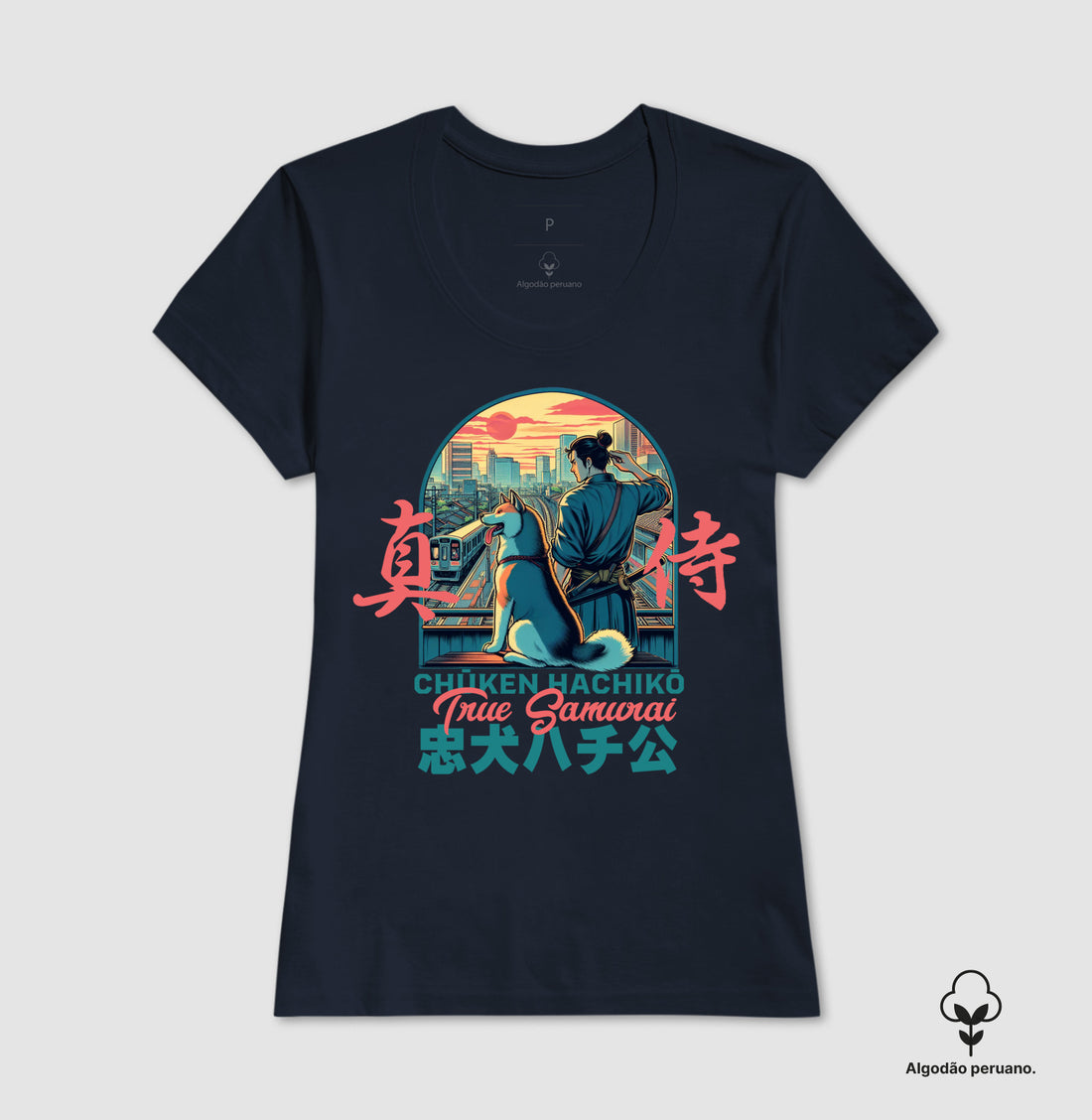 Camiseta Hachiko True Samurai Algodão PERUANO