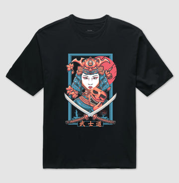 Camiseta OVERSIZED Samurai Onna Vintage