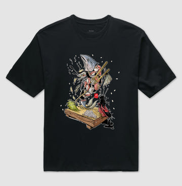 Camiseta OVERSIZED Living Sushi