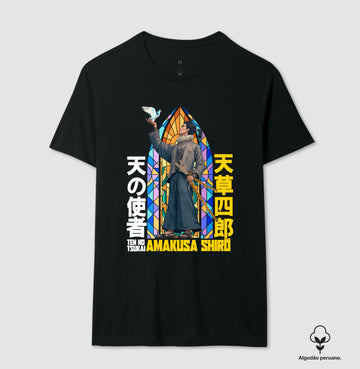 Camiseta Amakusa Shirō - O Samurai de Deus ALGODÃO PERUANO