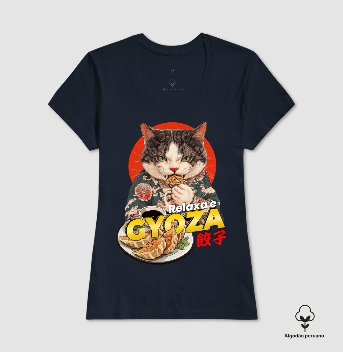 Camiseta Relaxa e Gyoza ALGODÃO PERUANO