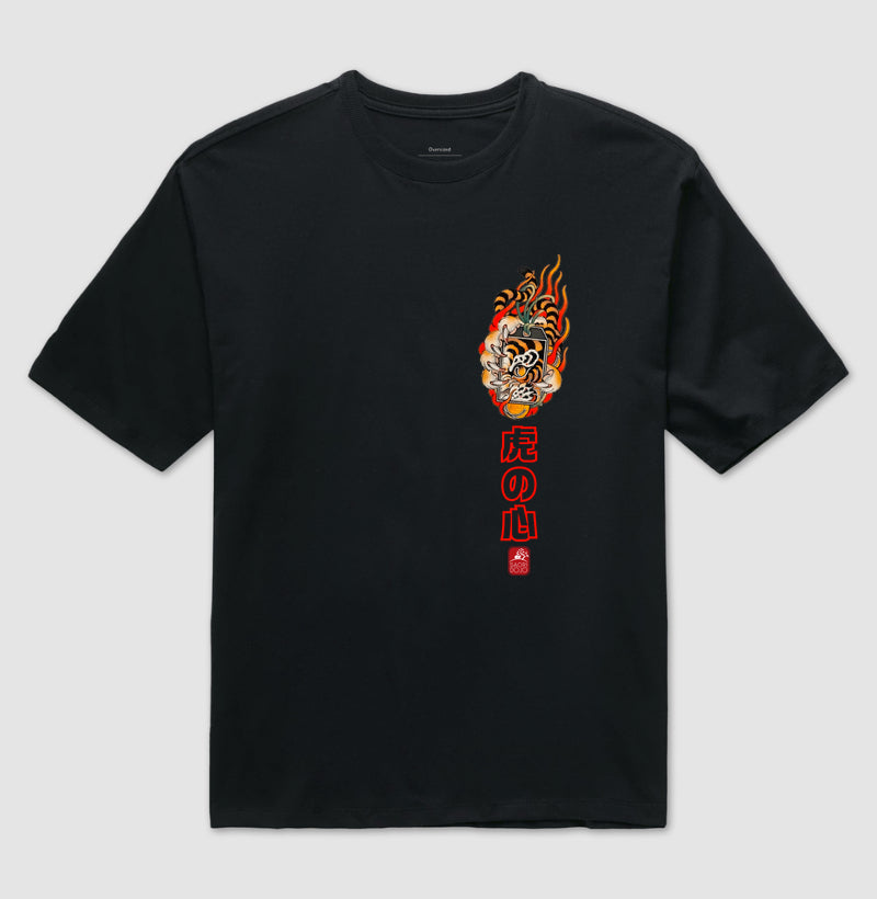Camiseta OVERSIZED Coração de Tigre