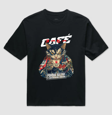 Camiseta OVERSIZED É Matar ou Café