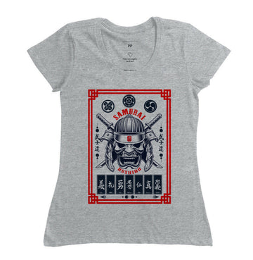 Camiseta samurai bushido Algodão Premium