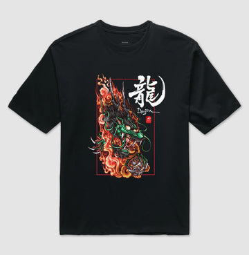 Camiseta OVERSIZED rising dragon