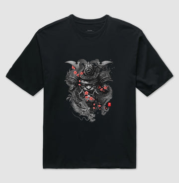 Camiseta OVERSIZED samurai dragon neo
