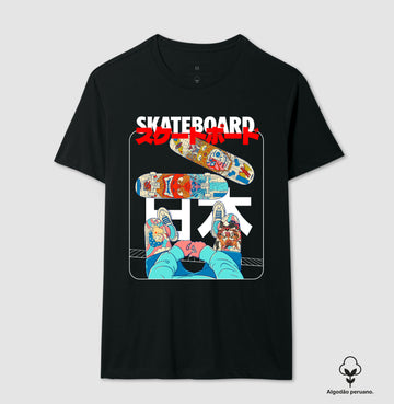 Camiseta Nihon Skateboard ALGODÃO PERUANO
