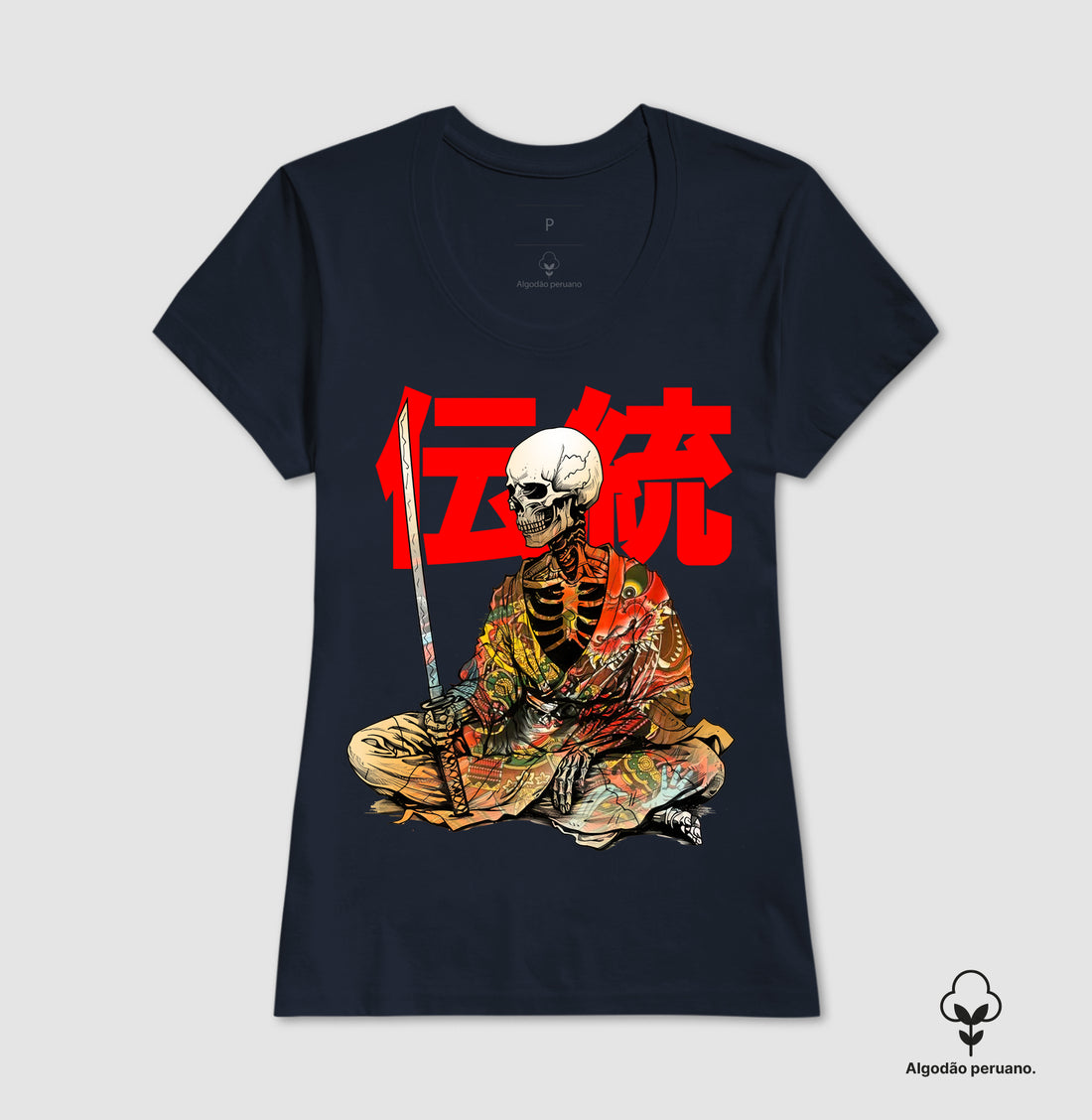 Camiseta Tradição samurai ALGODÃO PERUANO
