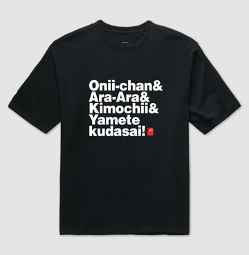 Camiseta OVERSIZED Hentai quotes