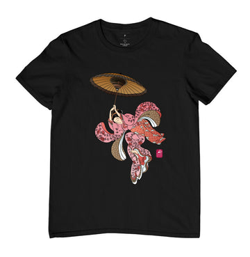 Camiseta Falling gueixa Algodão Premium