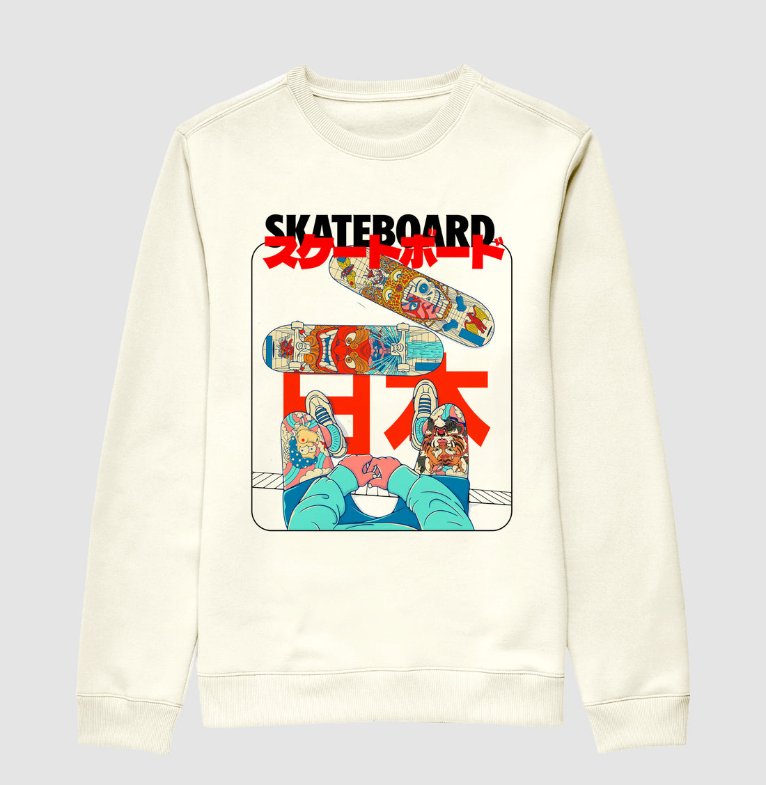 Moletom Nihon Skateboard Suéter