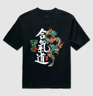 Camiseta OVERSIZED Aikido Dragão