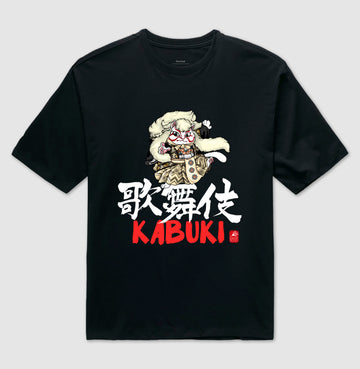 Camiseta OVERSIZED Kabuki Neko
