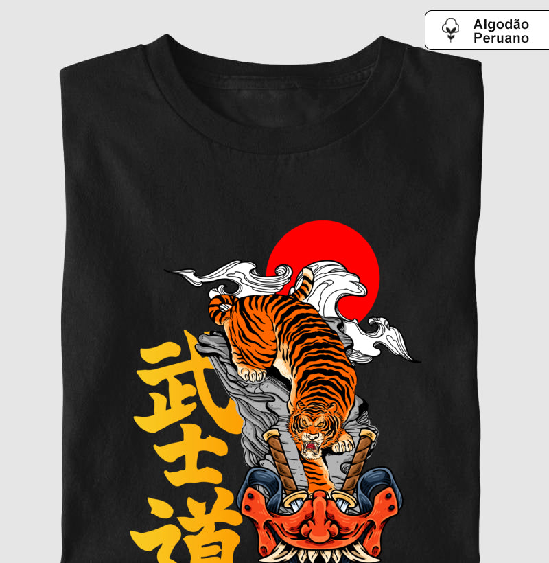 Camiseta Hannya Tiger Mask Algodão PERUANO