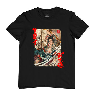 Camiseta Bushido Samurai OLD Algodão Premium