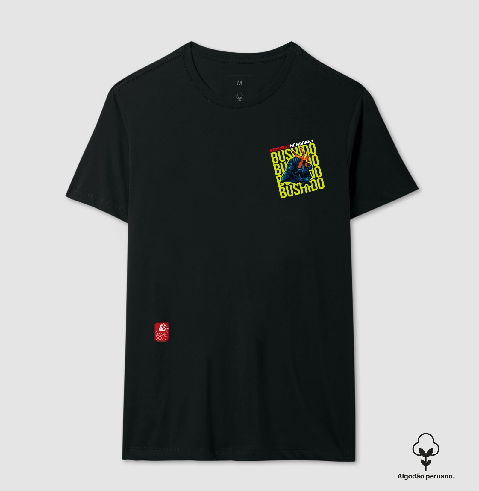 Camiseta Samurai new game+ MINIMAL Algodão PERUANO