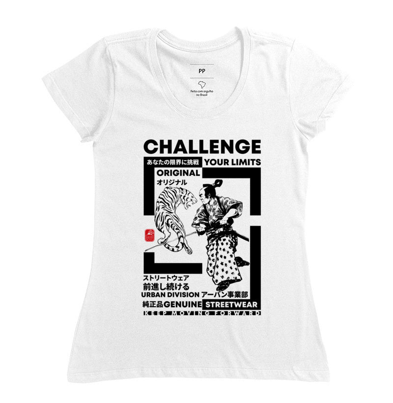 Camiseta Challenge your limits Algodão Premium