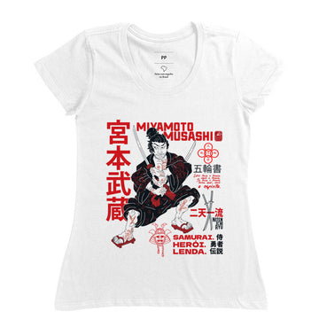 Camiseta Miyamoto Musashi Algodão Premium