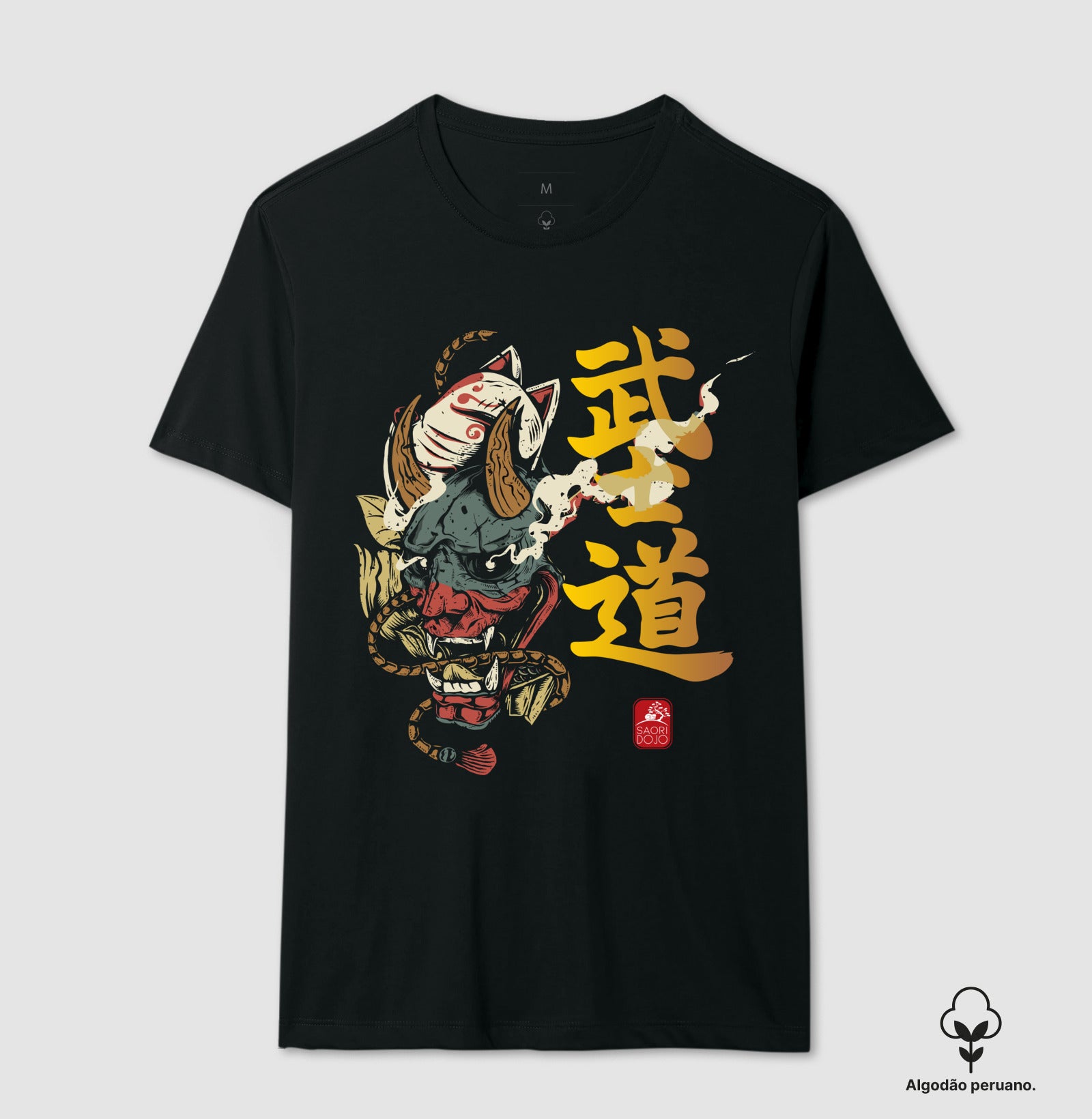 Camiseta Hannya Bushido Algodão PERUANO