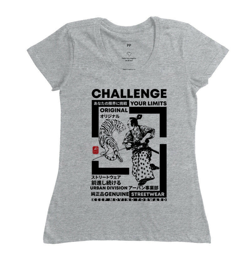 Camiseta Challenge your limits Algodão Premium