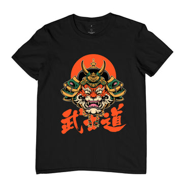 Camiseta Samurai Tora Bushido Algodão Premium