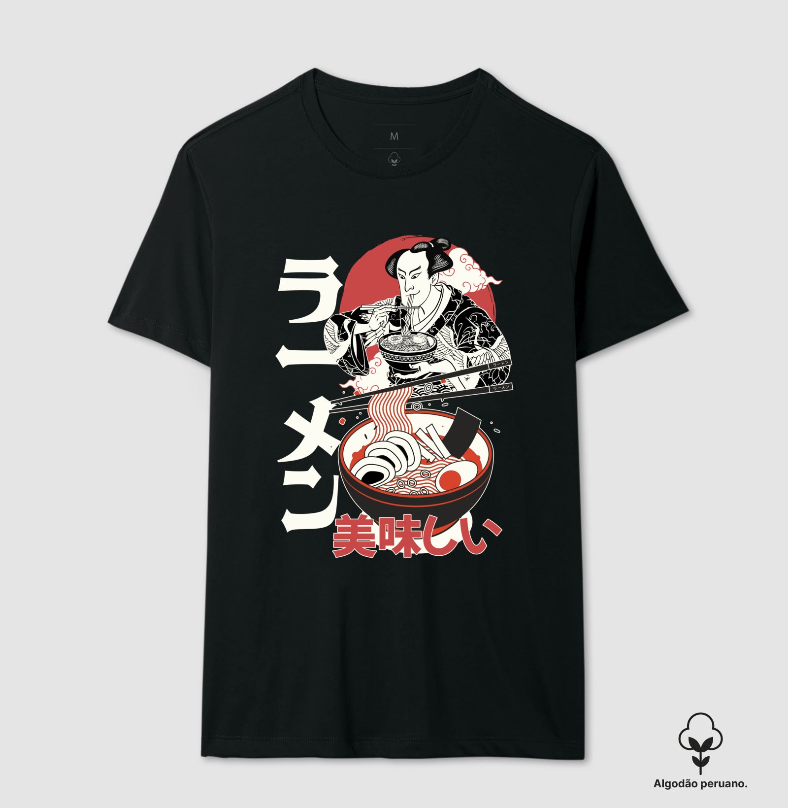 Camiseta Ramen Oishii Algodão PERUANO