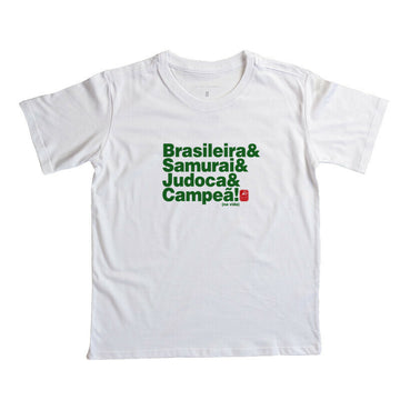 Camiseta Infantil brasileiro judoca Algodão Premium