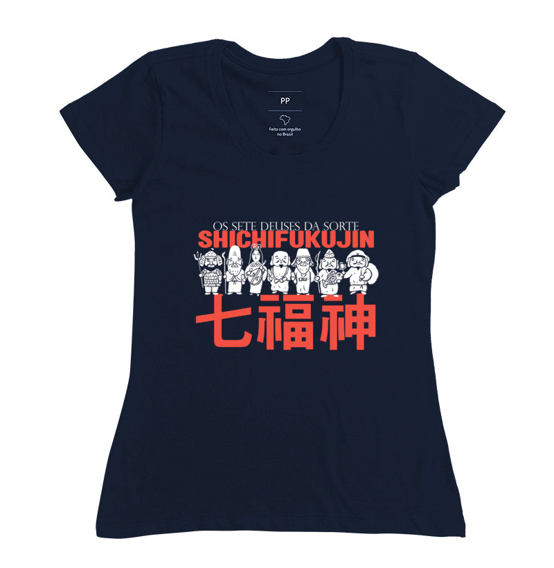 Camiseta Shichifukujin Os 7 Deuses da Sorte - clean Algodão Premium