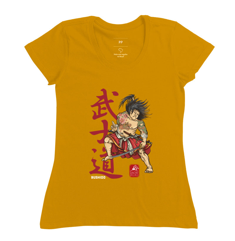 Camiseta Samurai Bushido  Algodão Premium