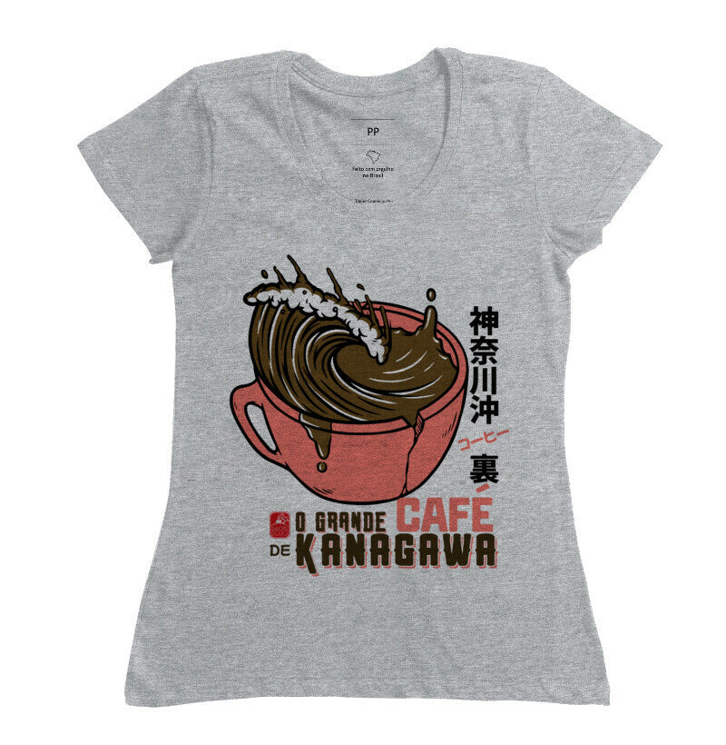 Camiseta O grande Café de Okinawa Algodão Premium