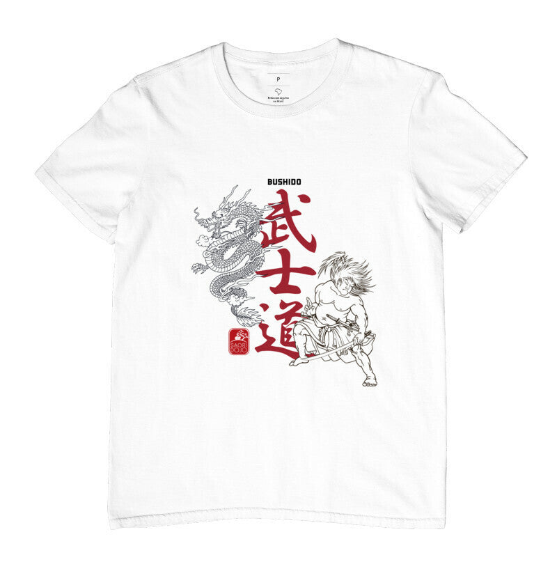 Camiseta Samurai Bushido 2  Algodão Premium