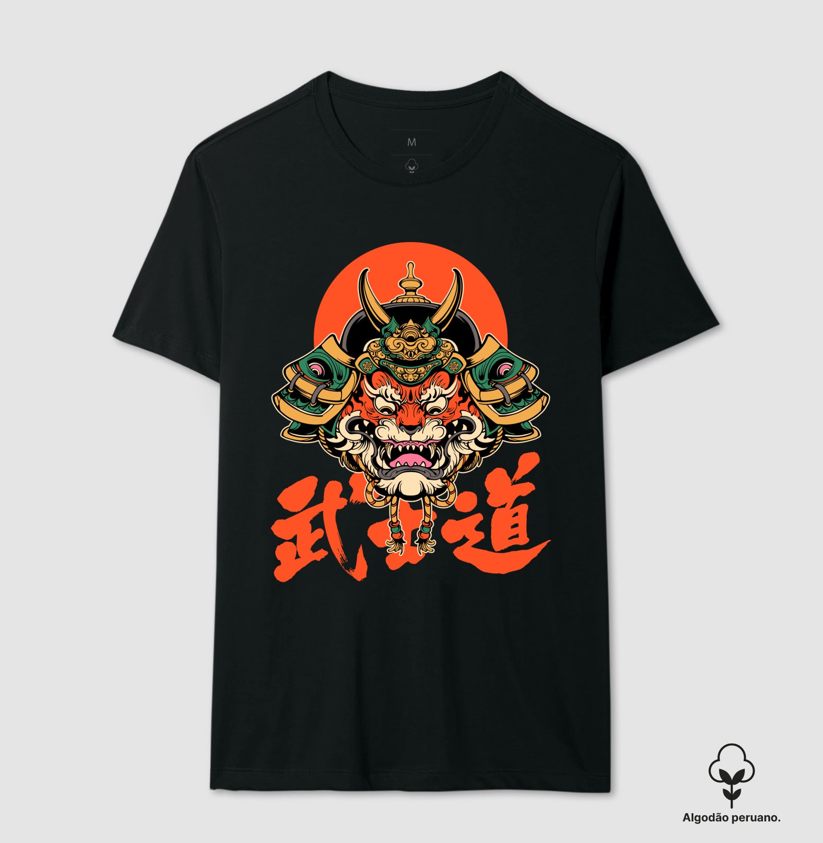 Camiseta Samurai Tora Bushido Algodão PERUANO