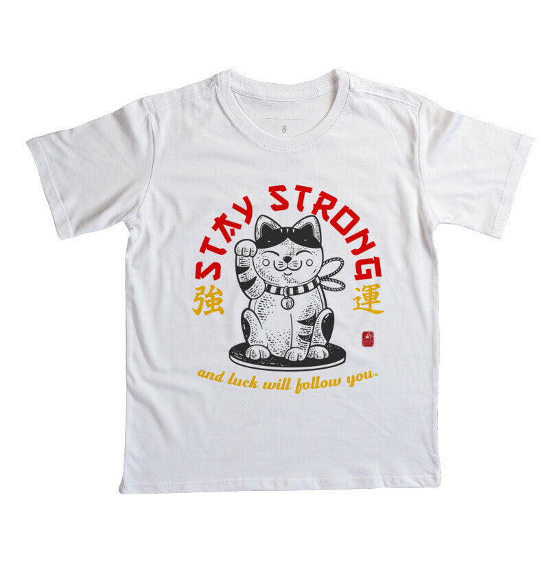 Camiseta strong luck Algodão Premium