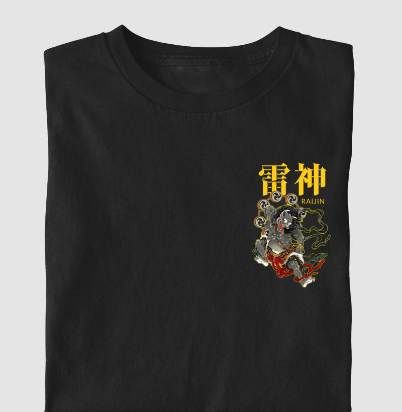 Camiseta Raijin minimal Algodão Premium