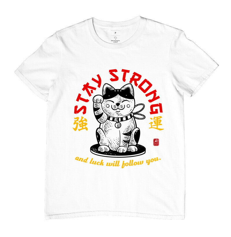 Camiseta strong luck Algodão Premium