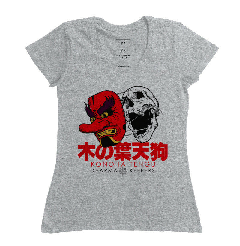 Camiseta Konoha Tengu Algodão Premium