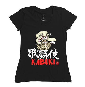 Camiseta Kabuki Neko Algodão Premium