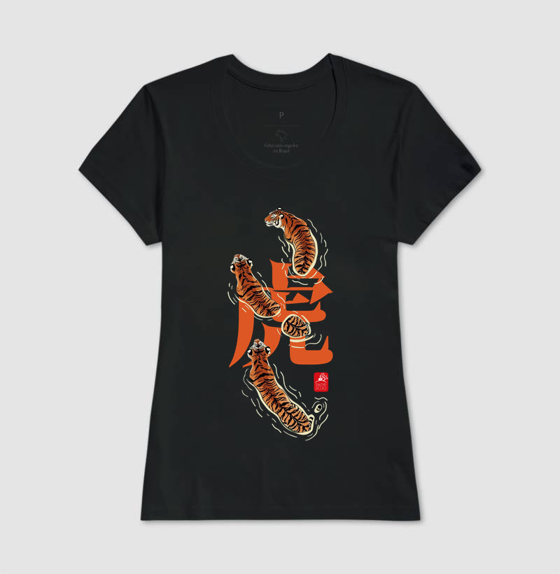 Camiseta Tiger River algodão premium