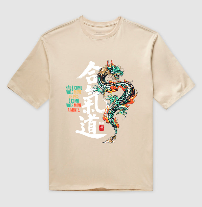 Camiseta OVERSIZED Aikido Dragão