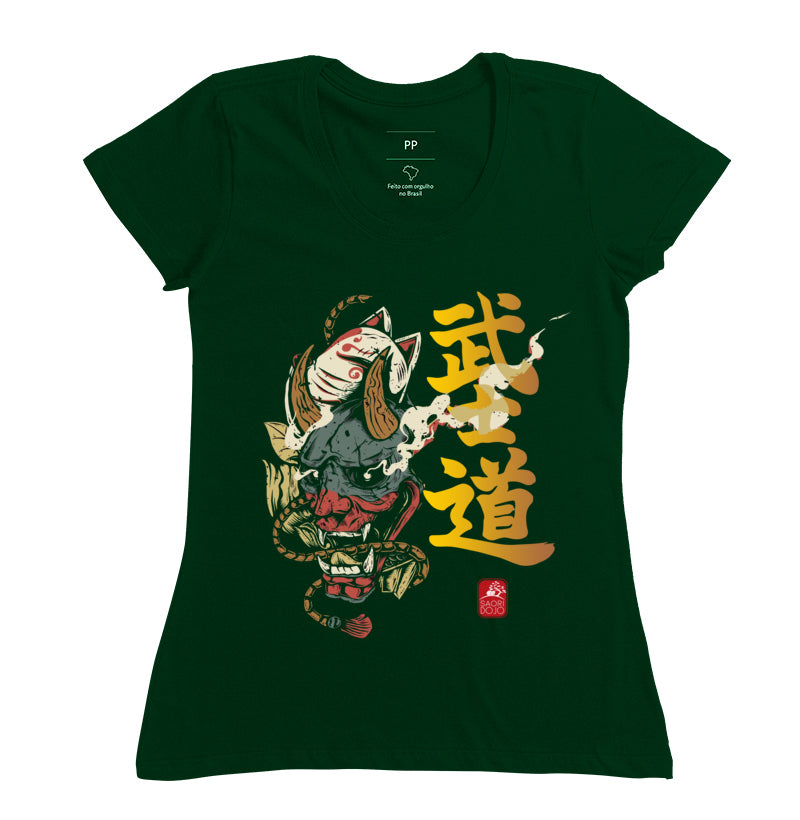 Camiseta Bushido hannya Algodão Premium