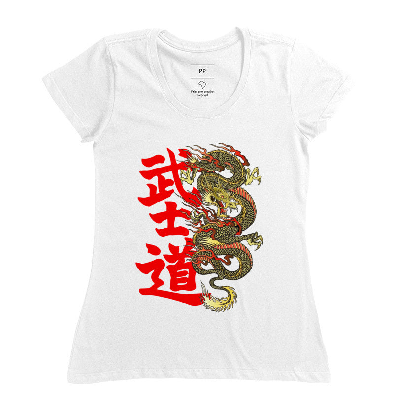 Camiseta Bushido Ryuu Algodão Premium