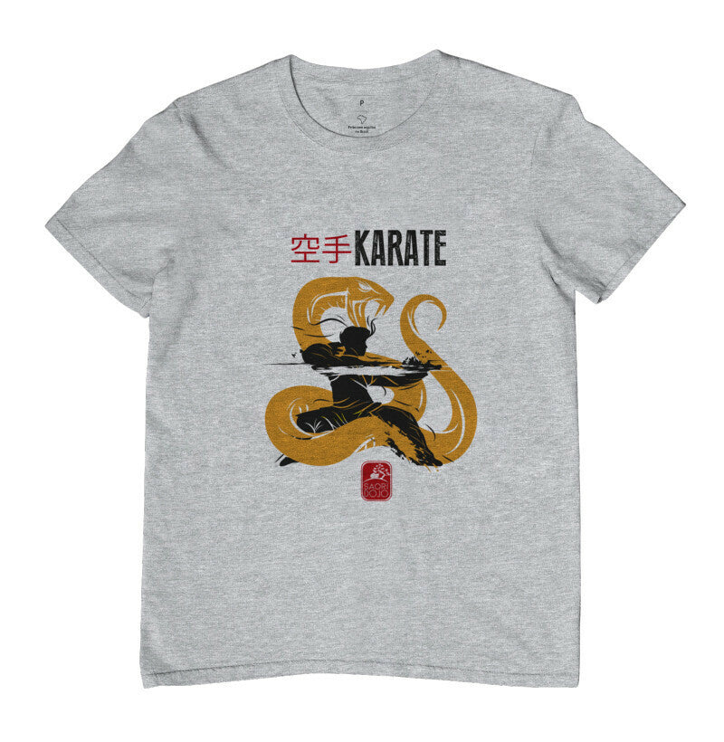 Camiseta Karatê serpente Algodão Premium