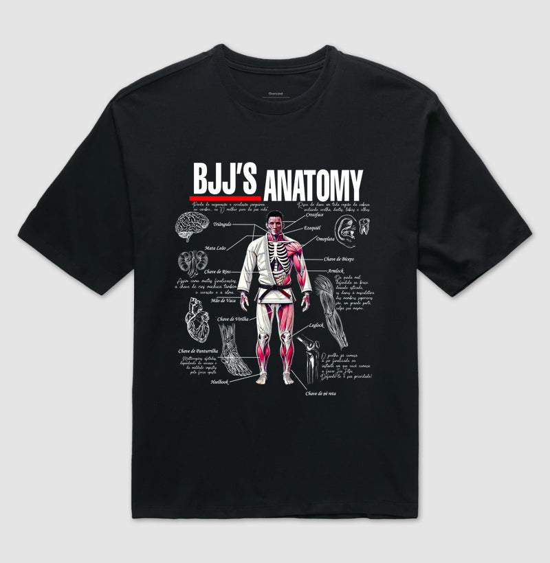 Camiseta OVERSIZED BJJ's Anatomy