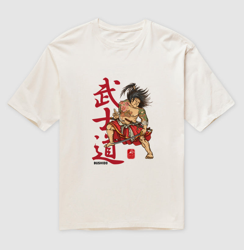 Camiseta OVERSIZED Bushido samurai