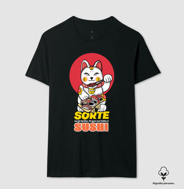 Camiseta Sorte & Sushi Algodão PERUANO