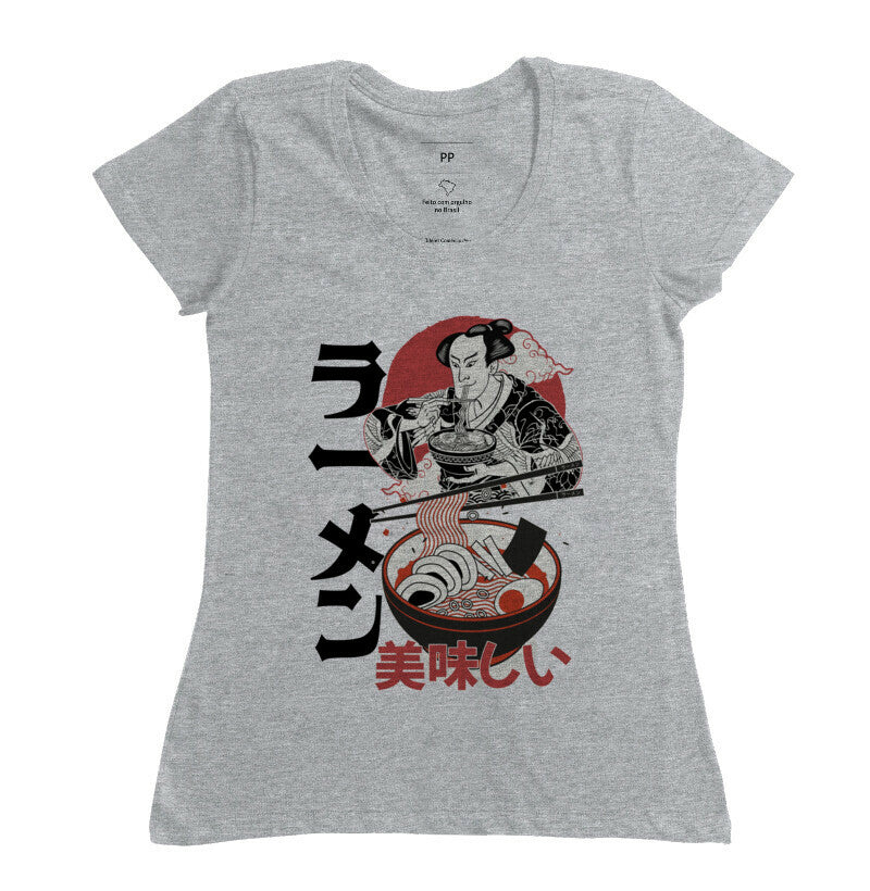 Camiseta Ramen Oishii Algodão Premium