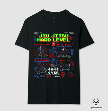 Camiseta Arcade Jiu Jitsu Algodão PERUANO