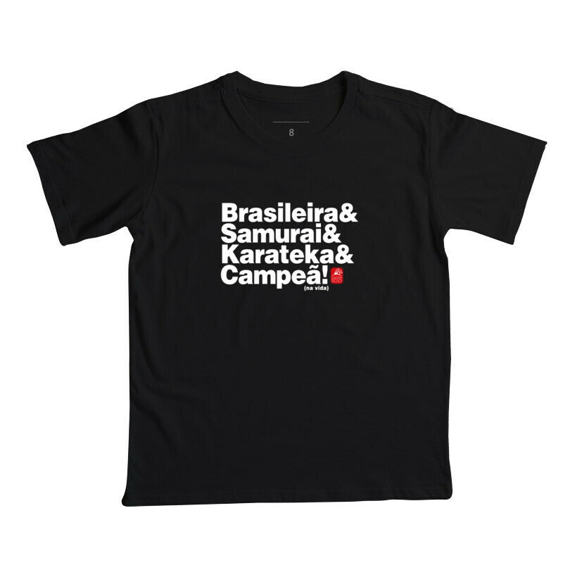 Camiseta Infantil brasileiro karateka Algodão Premium