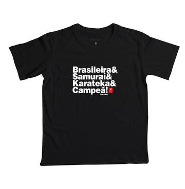 Camiseta Infantil brasileiro karateka Algodão Premium